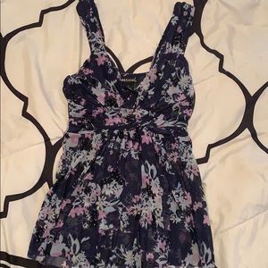 Wet Seal Floral Tulle Tank